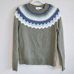 Vineyard Vines Women's Cashmere Blend Fair Isle Nordic Sweater Sz XS